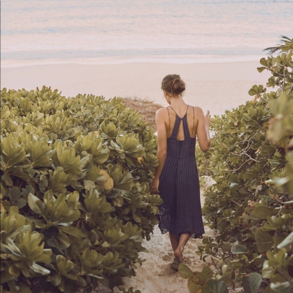 HD In Paris Anthropologie Harbor Printed Jumpsuit - Picture 2 of 6